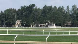 Jose Ortiz breezing Monte Crista at Saratoga