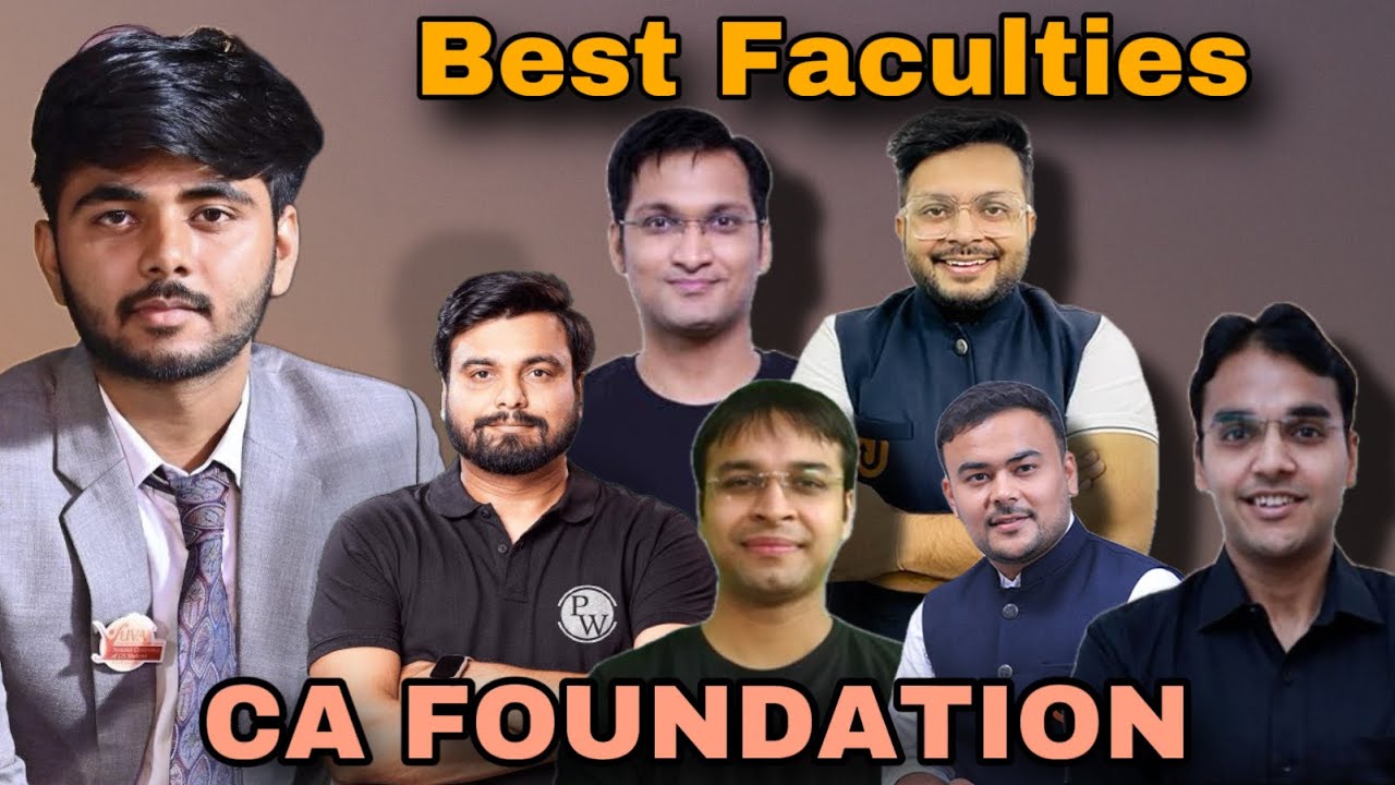 Best Teachers For Ca Foundation ёялбёящм Youtube