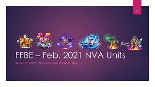 FFBE - February 2021 NVA Units Overview