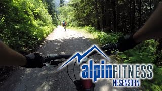 MTB Downhill from / von GAMP to / nach  Beschling 1000hm / 10km (Gamp Bike Route)