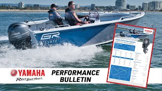 Yamaha F90 Performance Bulletin Data - Gulf Runner 510TF Side Console