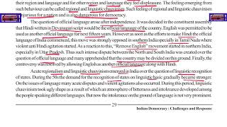 Ch 3.5 Linguistic Chauvinism, Regionalism (Pol. Science, Grade 12, GSEB) Easy explanation in Hindi