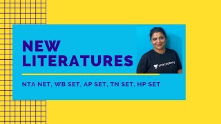 10PM: New Literatures for NTA NET English, WB SET, AP SET, TN SET, HP SET, CG SET