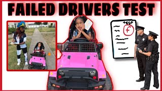 PARIS FAILED HER 1ST DRIVERS TEST