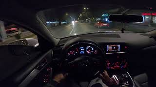 Audi Q5 2009 3.0 TDI Quattro POV Night Drive City Onboard