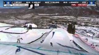 Joss Christensen Run 2 Men's Ski Slopestyle Final X Games Aspen 2014