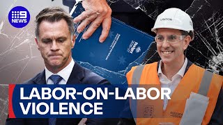 Labor-on-Labor violence as NSW Premier demands lower tax rates | 9 News Australia