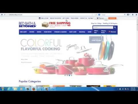 How to apply 20% off coupon on BedBathAndBeyond.com How to apply 20% off coupon on BedBathAndBeyond.com