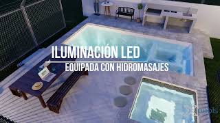 ¡Nuevo Proyecto! Les mostramos la piscina X7 junto con un jacuzzi de la marca X-pools.