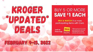 *WOW* Kroger *DAILY* Updated Deals with Mega Sale | 2/9-2/15 | $.60 Mtn Dew 12 ct \u0026 MORE