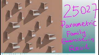 25027 - Parametric Wall Based Family Exercise in Revit