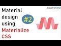 2. Setting up Materialize CSS  - Materialize CSS tutorial