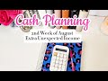 Cash Planning | Budget with me | August Week 2 | Surprise extra money | Single Mom