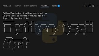 Python ASCII Art Project