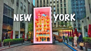 NYC LIVE Walking Midtown Manhattan & New Art at Rockefeller Center, Hudson Yards (May 4, 2022)