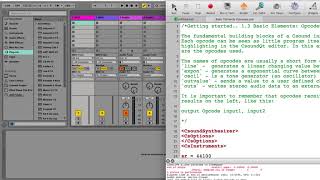 Integrating CSound with Ableton audio and MIDI