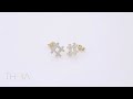 Hashtag Design Pound Sign Cz Silver Jewelry Stud Earring