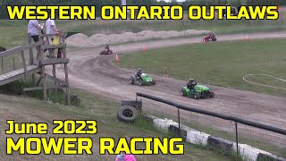 Western Ontario Outlaws Mower Racing In Petrolia Ontario June 10 2023