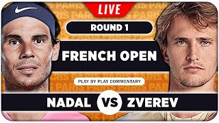 NADAL vs ZVEREV • French Open 2024 • LIVE Tennis Play-by-Play Stream