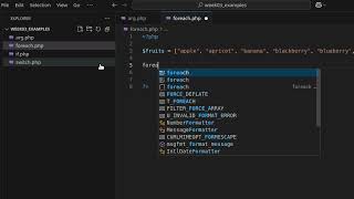 php foreach