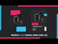 Responsive Animated Product Card Design Using Html Css | E-commerce Product Card