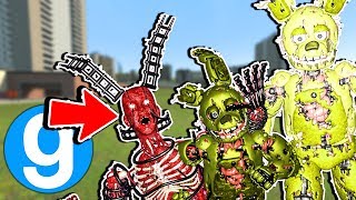 The Scariest Versions Of Fnaf Springtrap Garry S Mod Sandbox - roblox sandbox five nights at freddy s npcs surviving animatronics