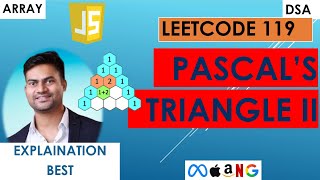 Pascal’s Triangle II | Leetcode 119 | JavaScript | Generate row only