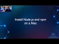 Install Node.js and npm on a Mac