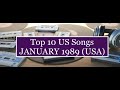 Top 10 US Songs JAN 89-Karyn White, Phil Collins, Sheriff, Bangels, Paula Abdul, Bobby Brown, Poison