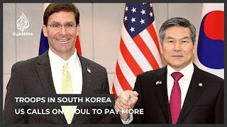 US calls on Seoul to pay more on US troops presence