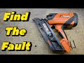 Fualt finding a faulty Paslode 360XI Nail gun and full service. Strip it, Clean it, Rebuild it.