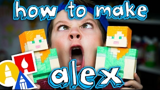 How To Make Papercraft Alex From Minecraft