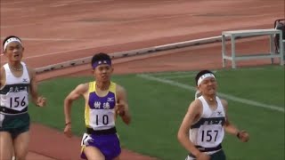 群馬県高校総体陸上2016　男子1500m決勝