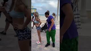 I didn't expect him to slap me so hard! #michellescott #shorts