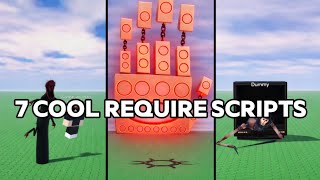 These are 7 cool require scripts #roblox #script