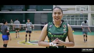 Philippine Army Volley Ball Team member Pvt Mary Anne Esguerra