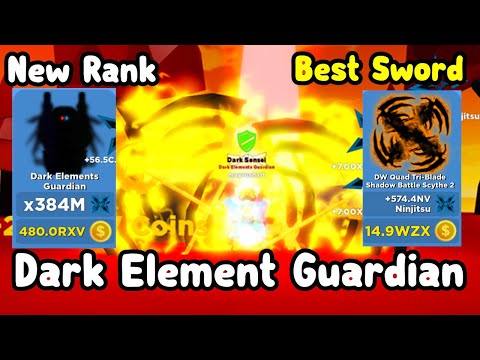 Unlocked Dark Element Guardian New Rank! Bought New Best Sword! – Ninja Legends Roblox