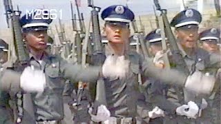 1991 民國80年華統演習國慶閱兵，湖口基地42 51旅 部隊正步預校（官校3)