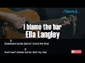 Ella Langley - i blame the bar Guitar Chords Lyrics