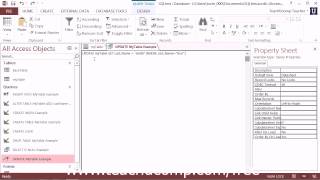 SQL Training - Structured Query Language Tutorial - The UPDATE Statement Lesson