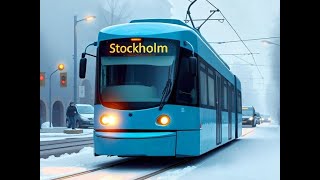 Tram Driver's Eye View: Stockholm City Tour 2021 | Skansen, Nordiska Museum \u0026 Nybroplan