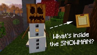 WHAT's INSIDE A SNOWMAN IN MINECRAFT?????