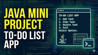 Java Mini Project | To-Do List Application Using ArrayList & Scanner | Menu-Driven Program