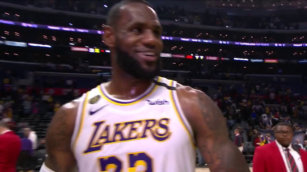 LeBron James Postgame Interview | Lakers Vs Clippers | March 8, 2020 ...