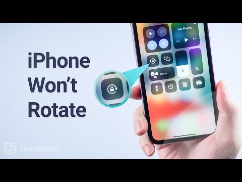 How to Fix an iPhone Screen That Won't Rotate?