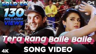 Tera Rang Balle Balle | Soldier I Bobby Deol | Preity Zinta I Sonu Nigam | Jaspinder | 90s Dance Hit