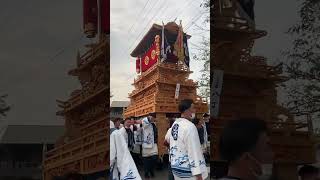 【2022西条祭り】2022/10/16 八丁屋台　川入り前