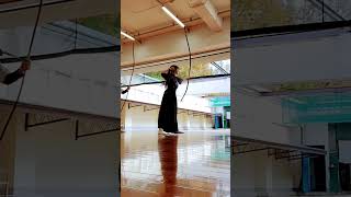 kyudo Japanese archery [Today's kyudo practice] 弓道お稽古の一部