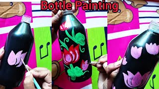 Bottle Painting ll How to paint on Bottle #youtube