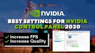 BEST Settings for Nvidia Control Panel 2020 *FPS BOOST*